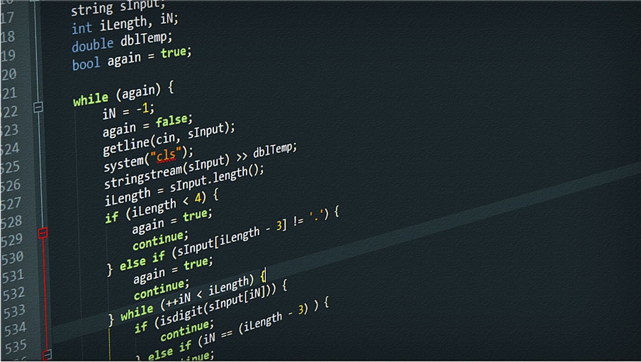 Highlighted C++ source code with line numbers in a dark editor